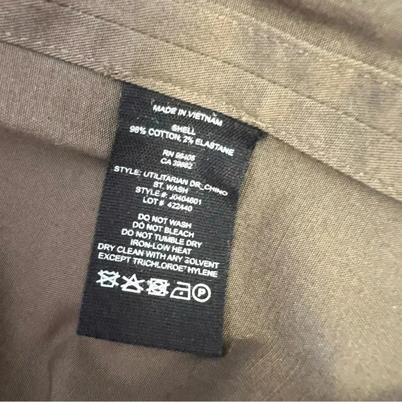 Theory Size 6 Utilitarian Mini Shift Dress in Stretch Chino Green - Picture 5 of 6